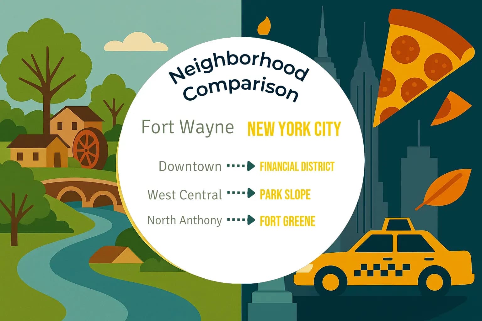 Fort Wayne vs New York City Neighborhood Comparison