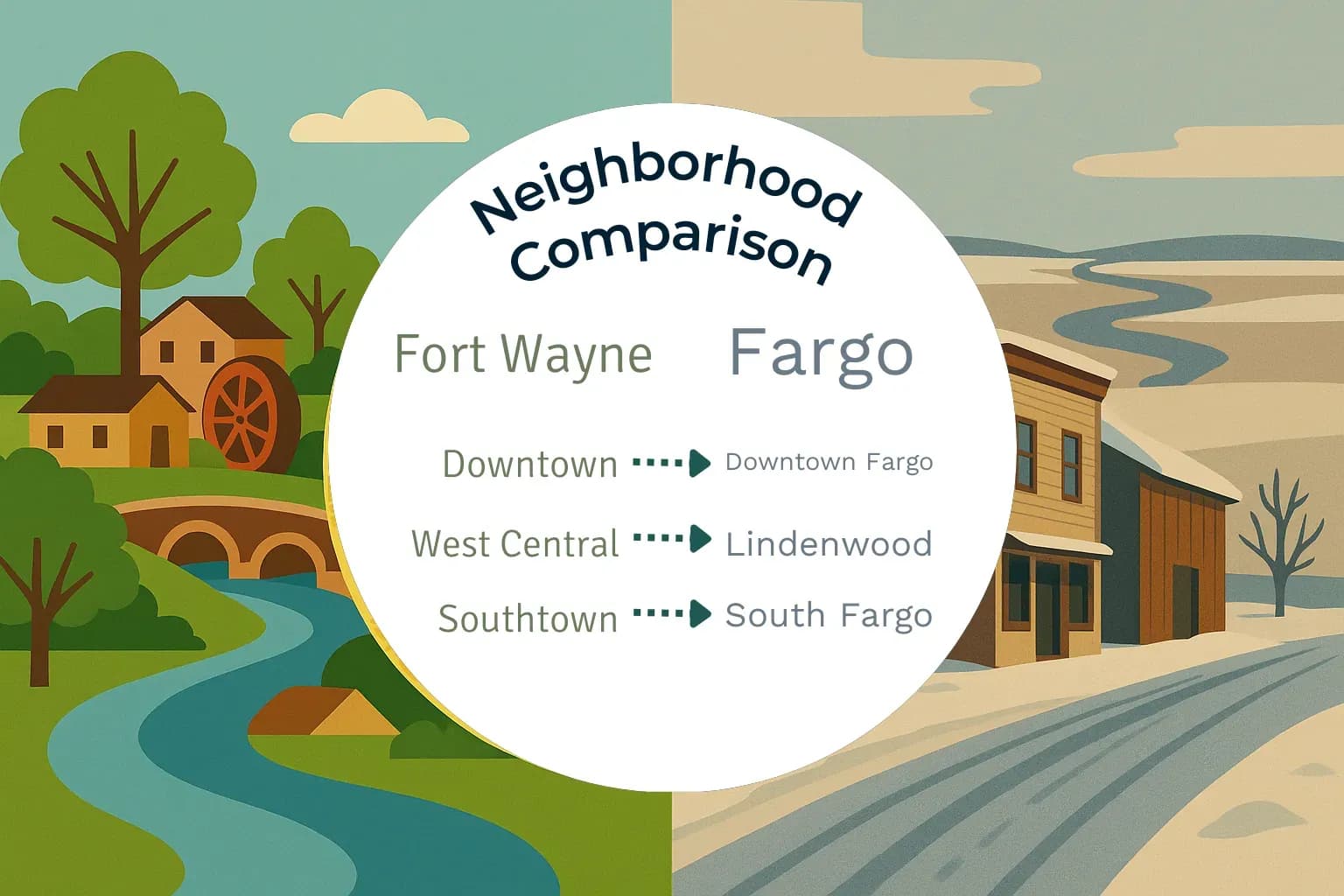Fort Wayne vs Fargo Neighborhood Comparison