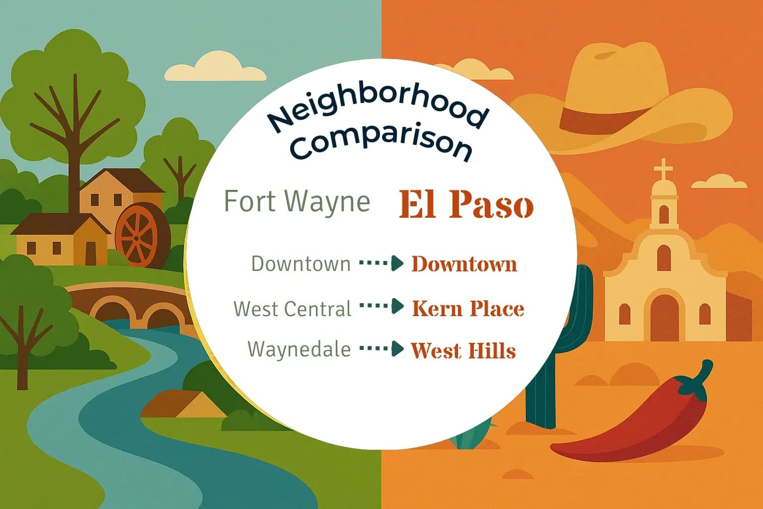 Fort Wayne vs El Paso Neighborhood Comparison