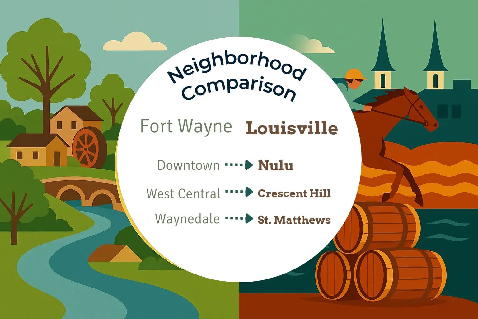 Fort Wayne vs Louisville Neighborhood Comparison