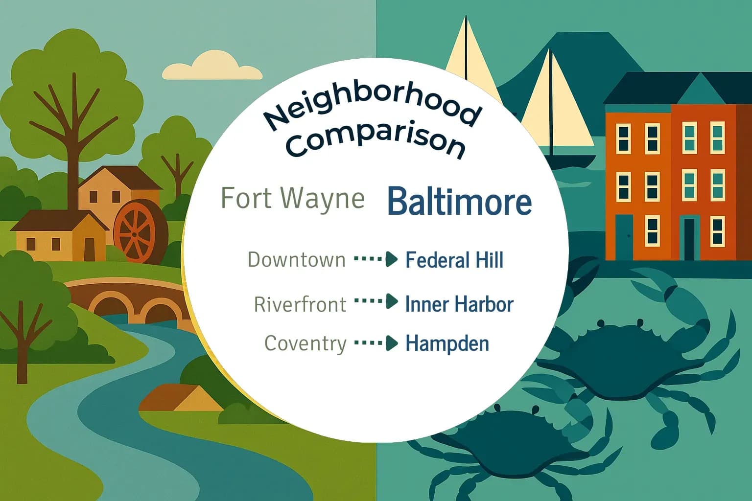 Fort Wayne vs Baltimore Neighborhood Comparison