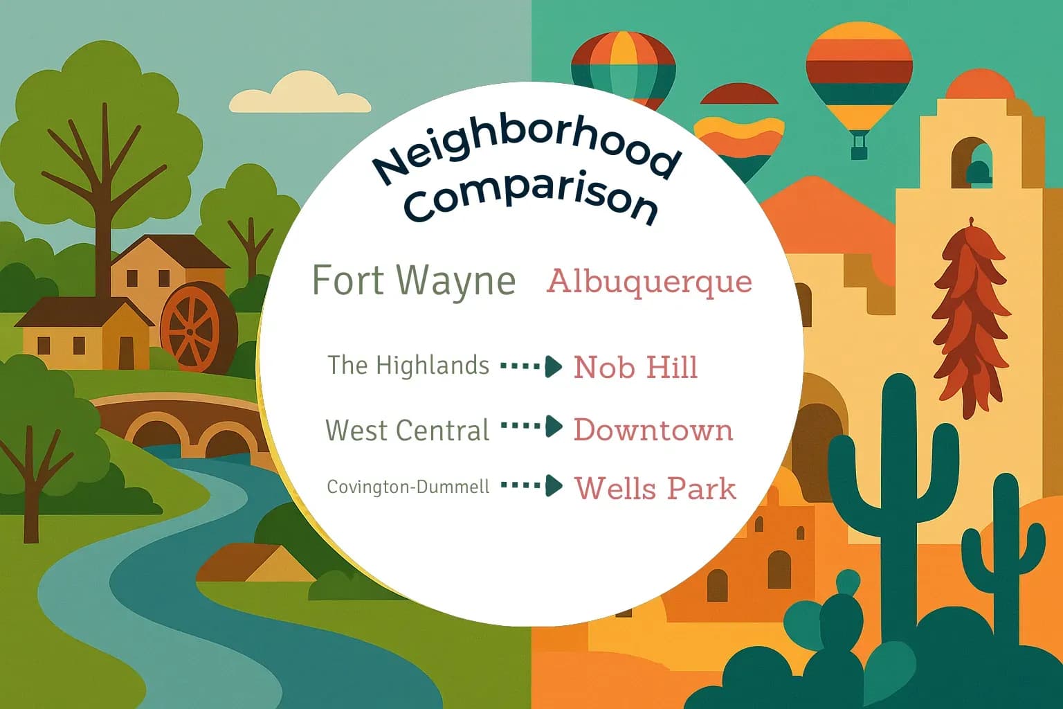 Fort Wayne vs Albuquerque Neighborhood Comparison