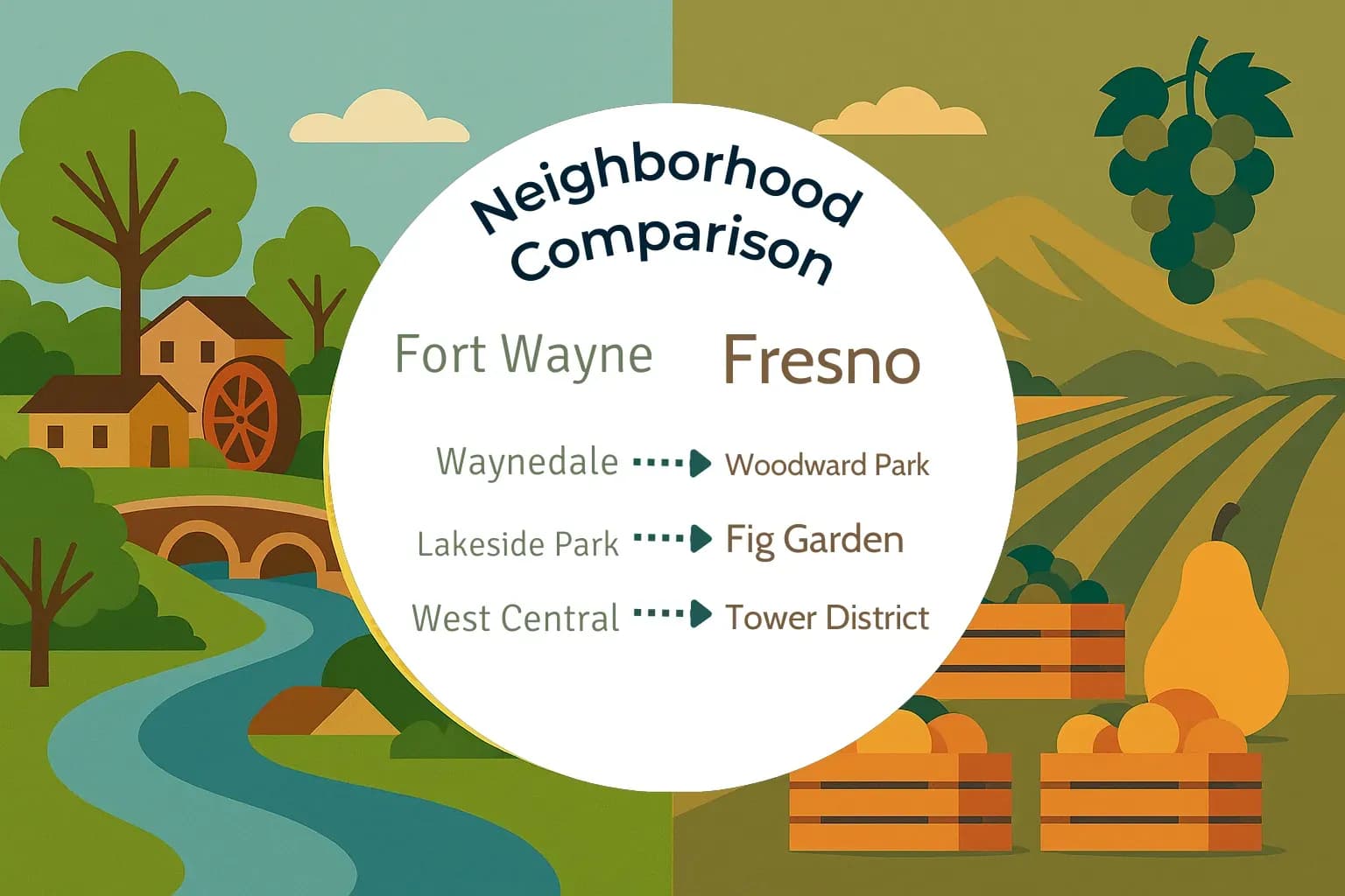 Fort Wayne vs Fresno Neighborhood Comparison