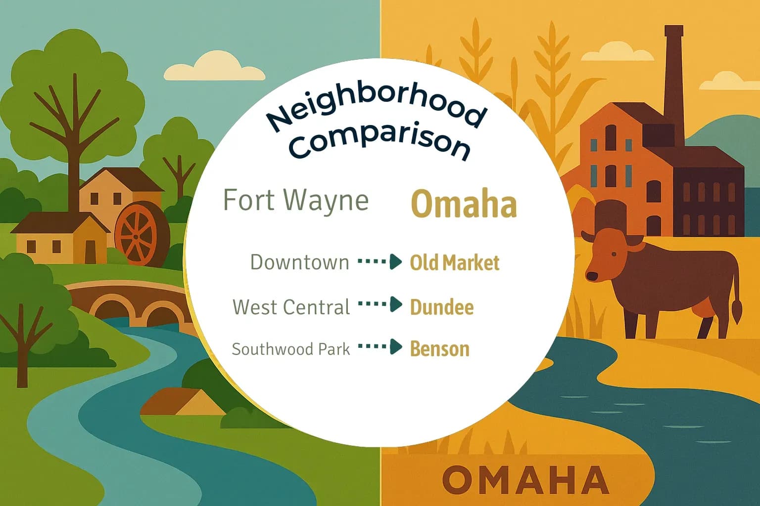Fort Wayne vs Omaha Neighborhood Comparison