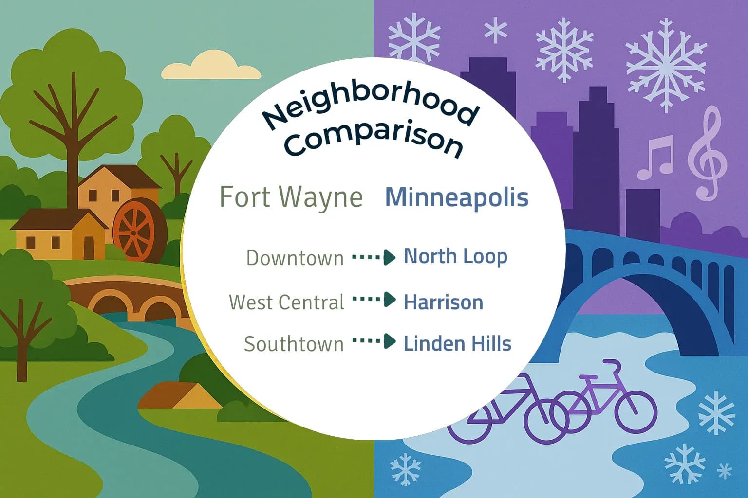 Fort Wayne vs Minneapolis Neighborhood Comparison