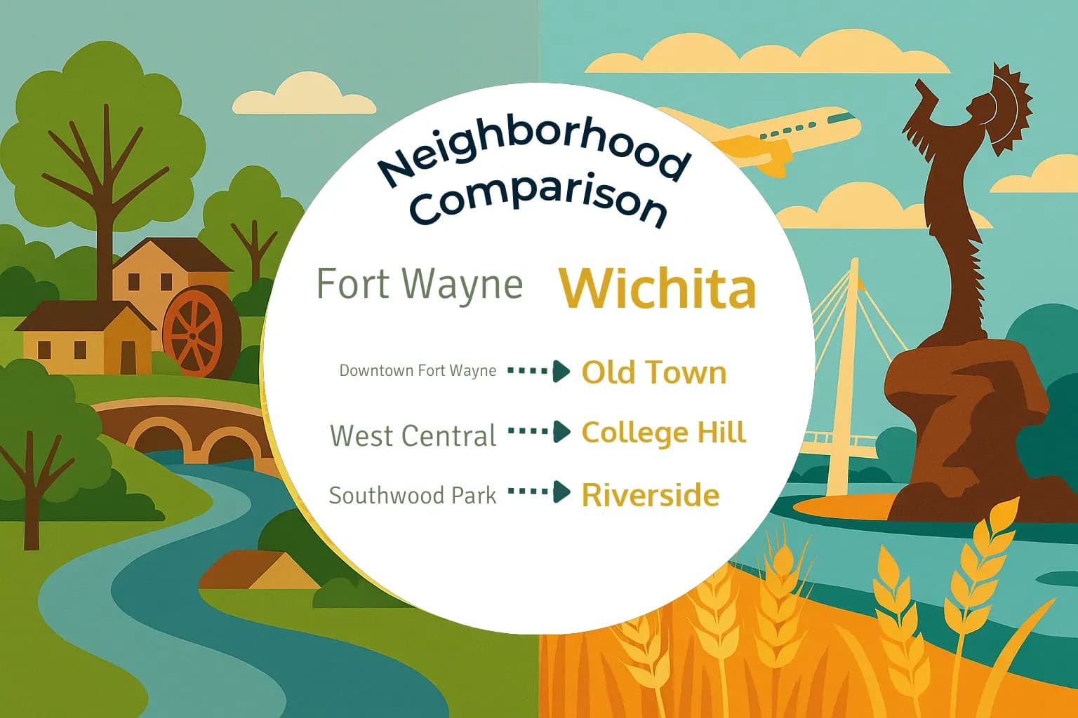 Fort Wayne vs Wichita Neighborhood Comparison