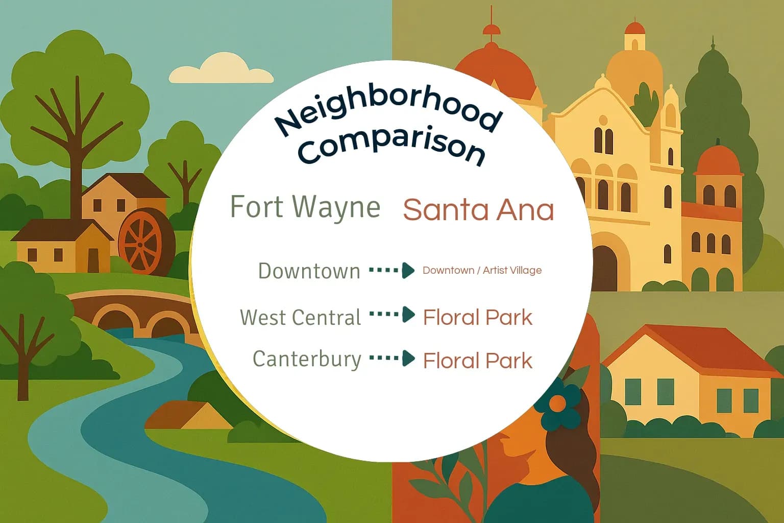 Fort Wayne vs Santa Ana Neighborhood Comparison