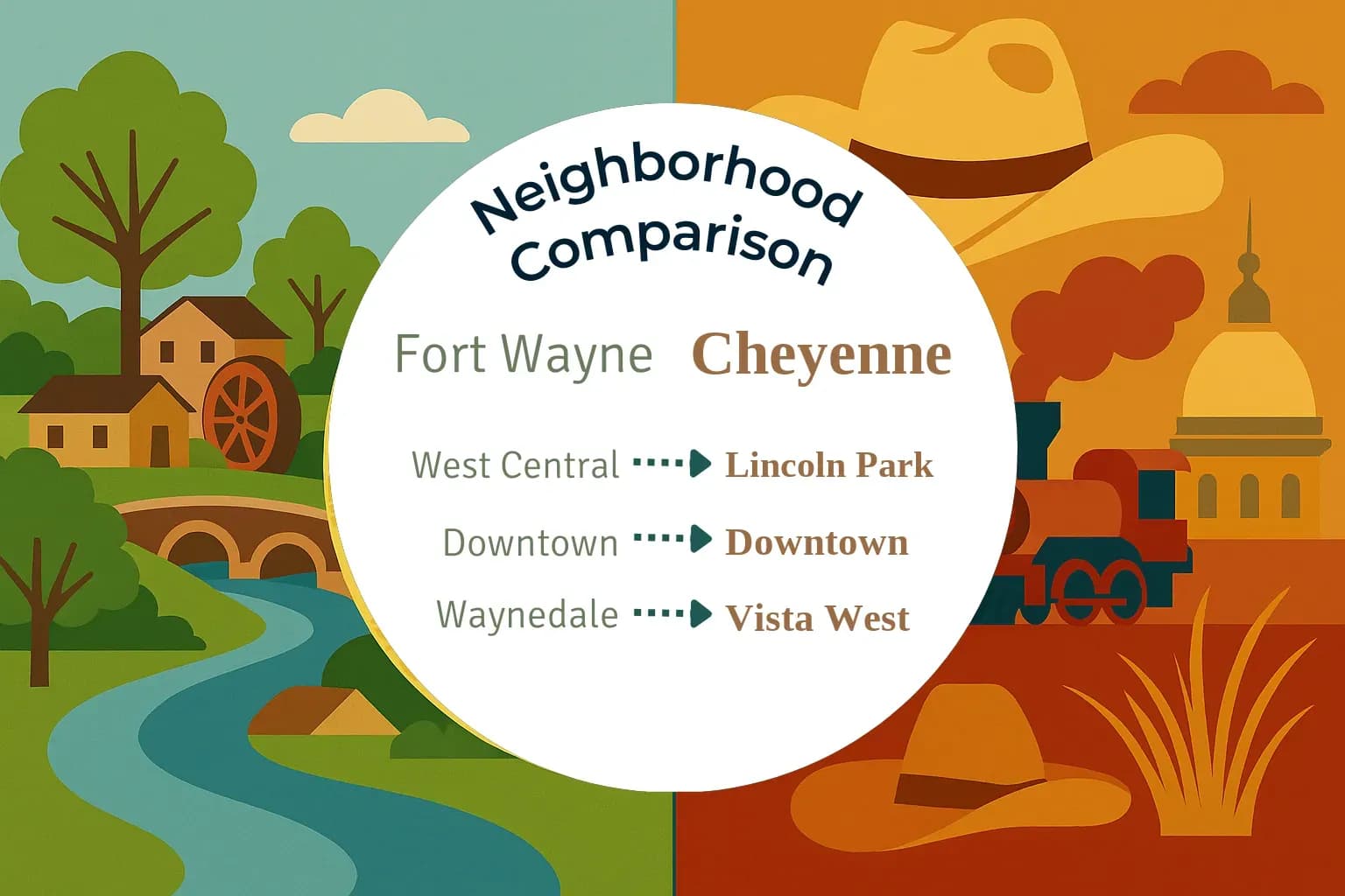 Fort Wayne vs Cheyenne Neighborhood Comparison