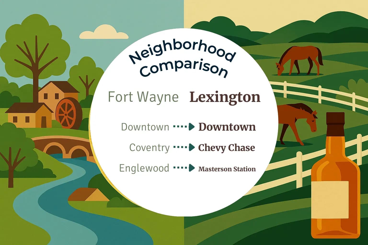 Fort Wayne vs Lexington Neighborhood Comparison