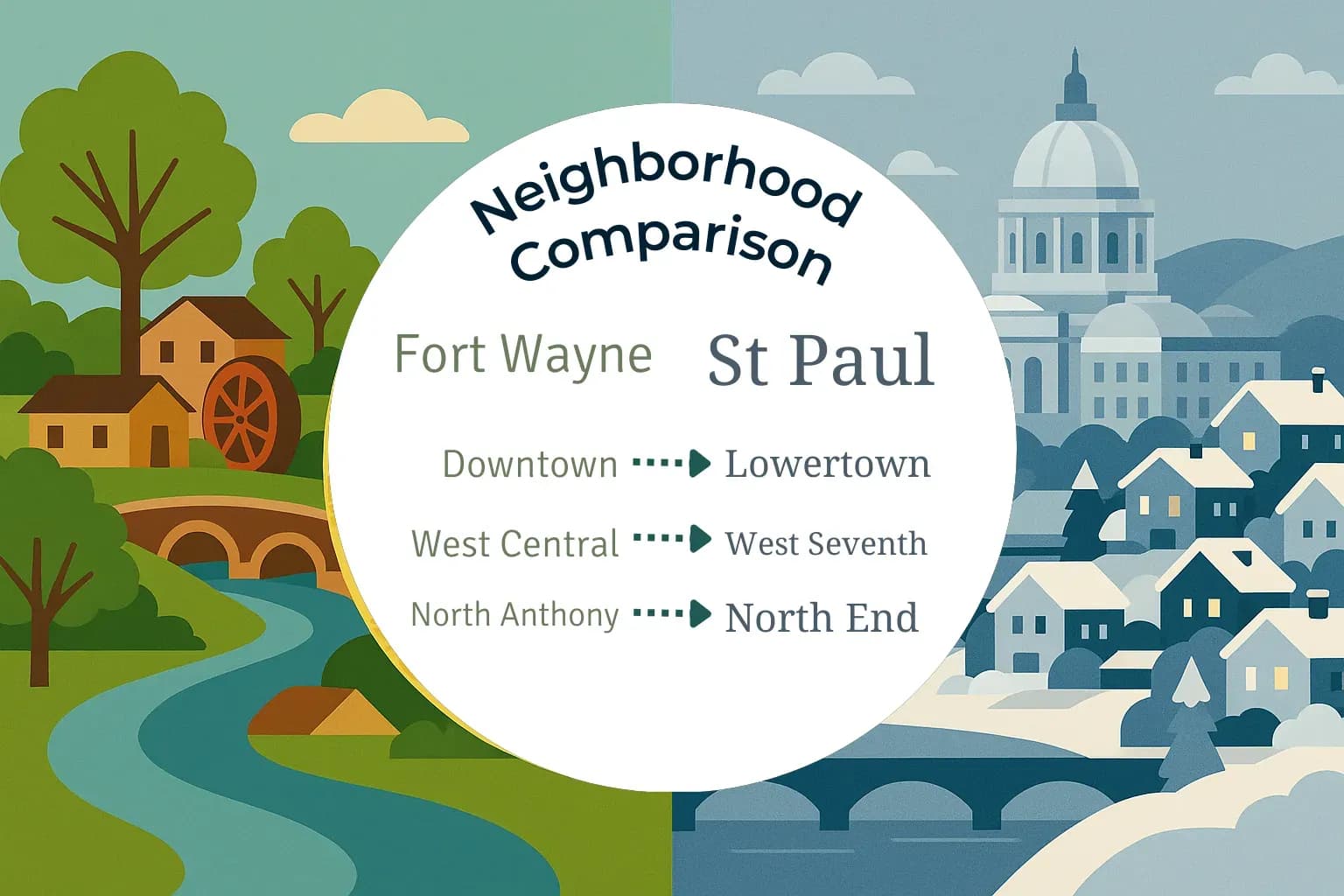 Fort Wayne vs St. Paul Neighborhood Comparison