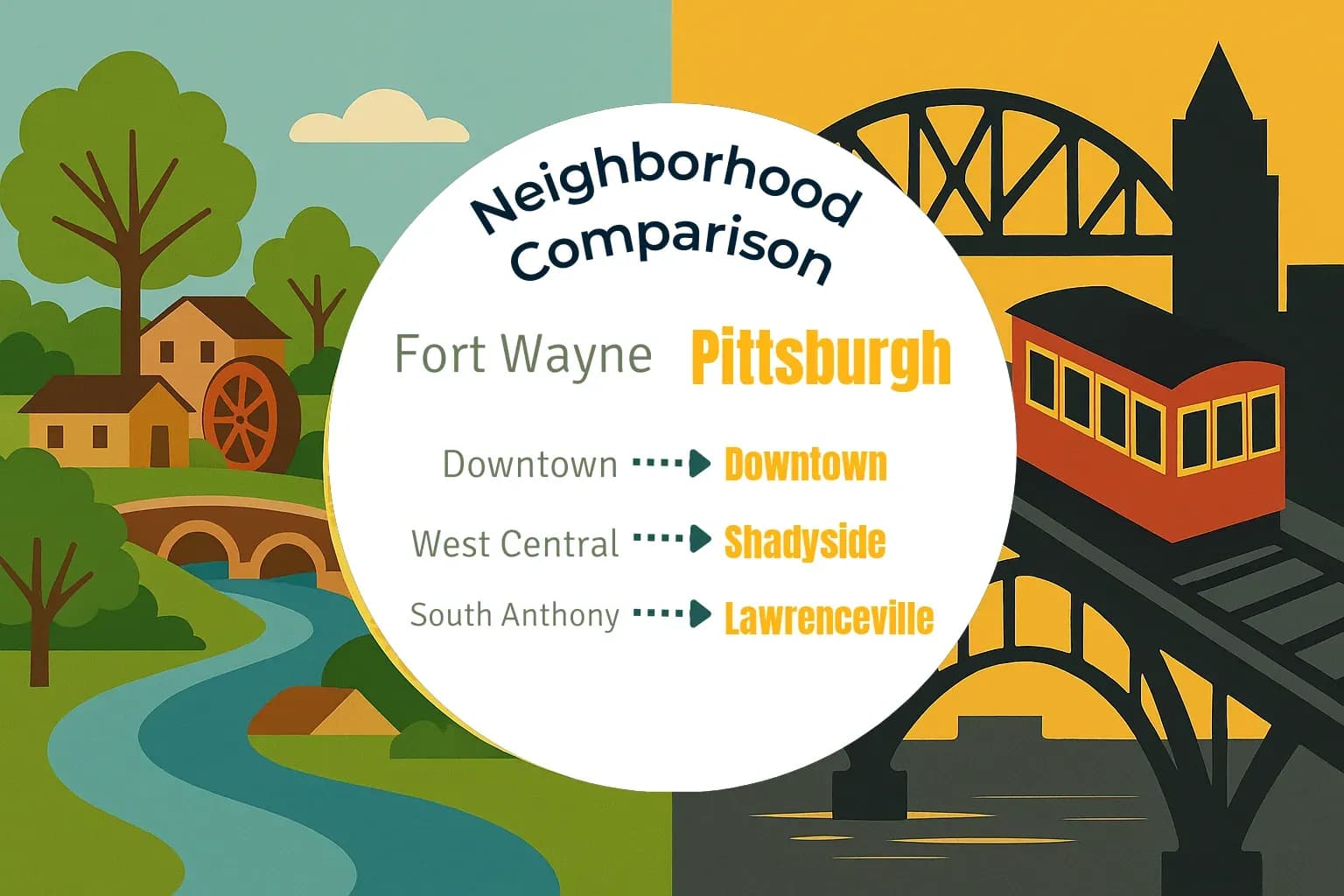 Fort Wayne vs Pittsburgh Neighborhood Comparison