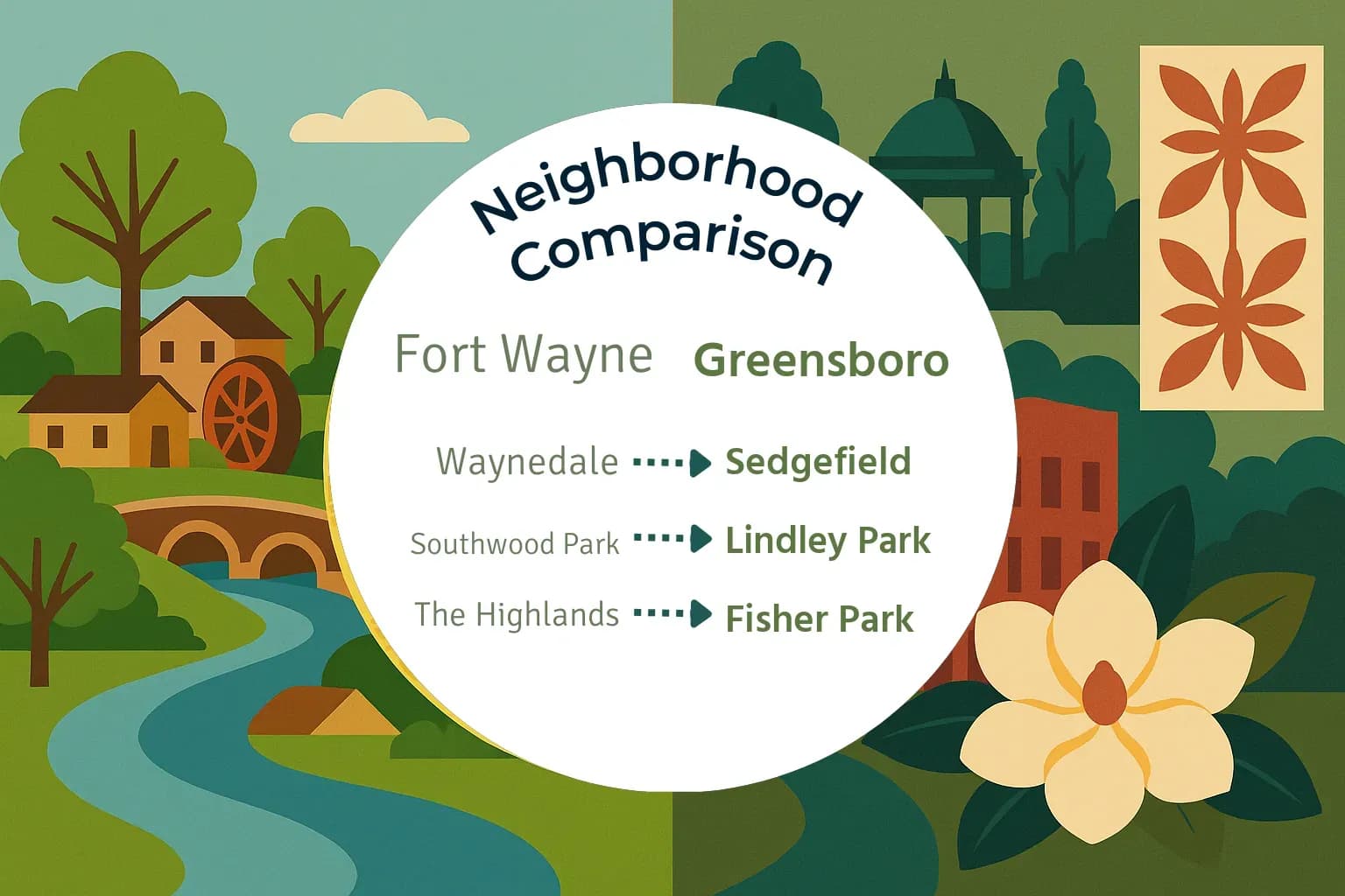 Fort Wayne vs Greensboro Neighborhood Comparison