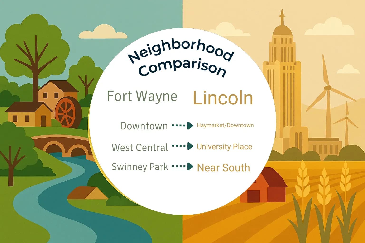 Fort Wayne vs Lincoln Neighborhood Comparison