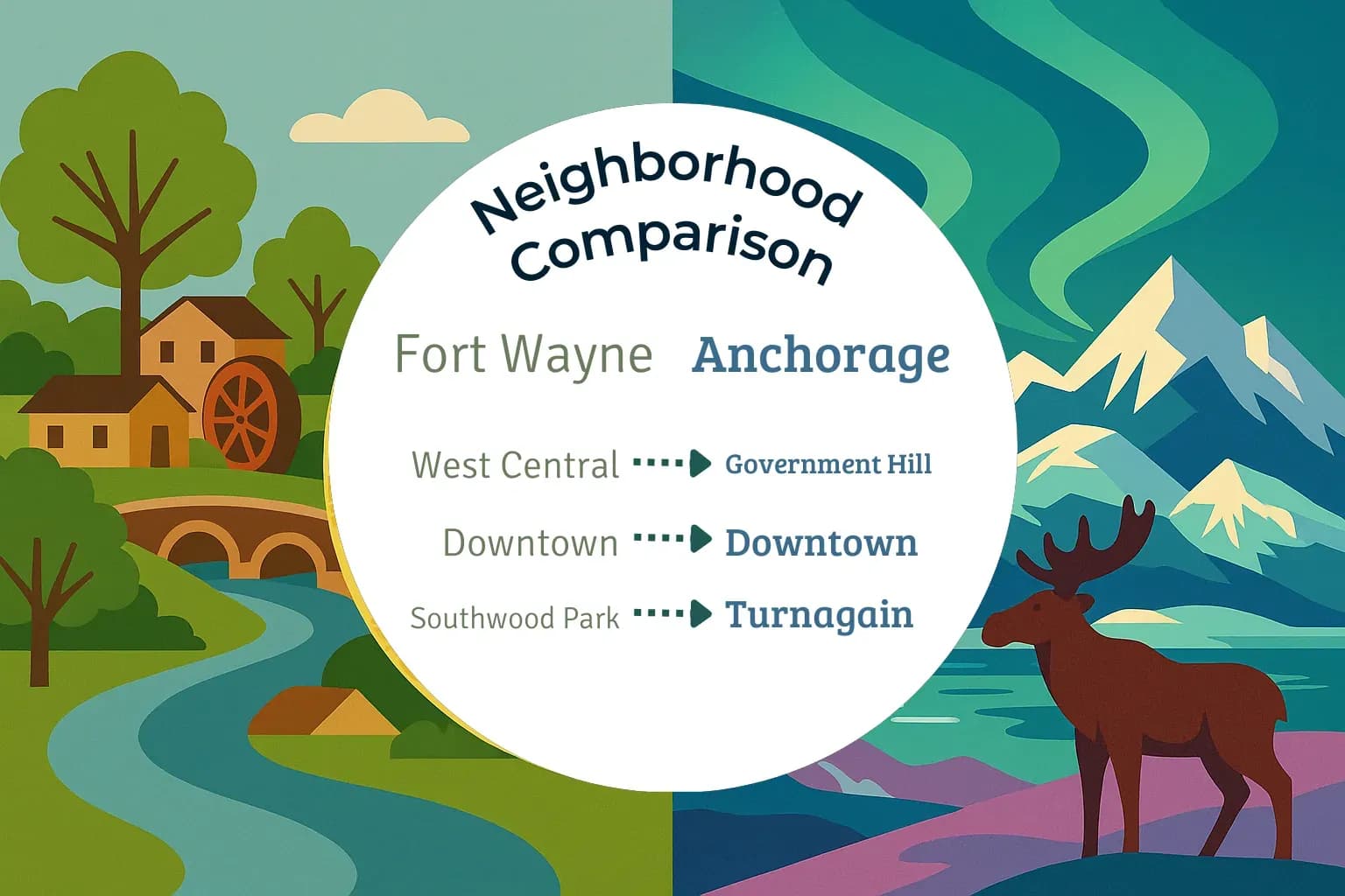 Fort Wayne vs Anchorage Neighborhood Comparison