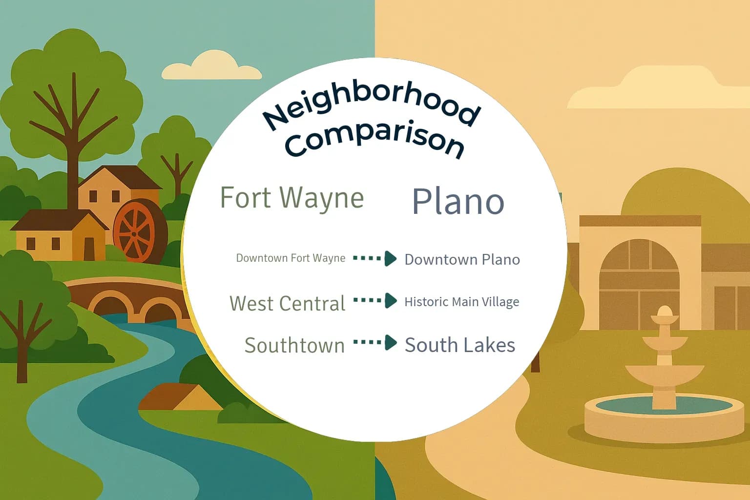Fort Wayne vs Plano Neighborhood Comparison