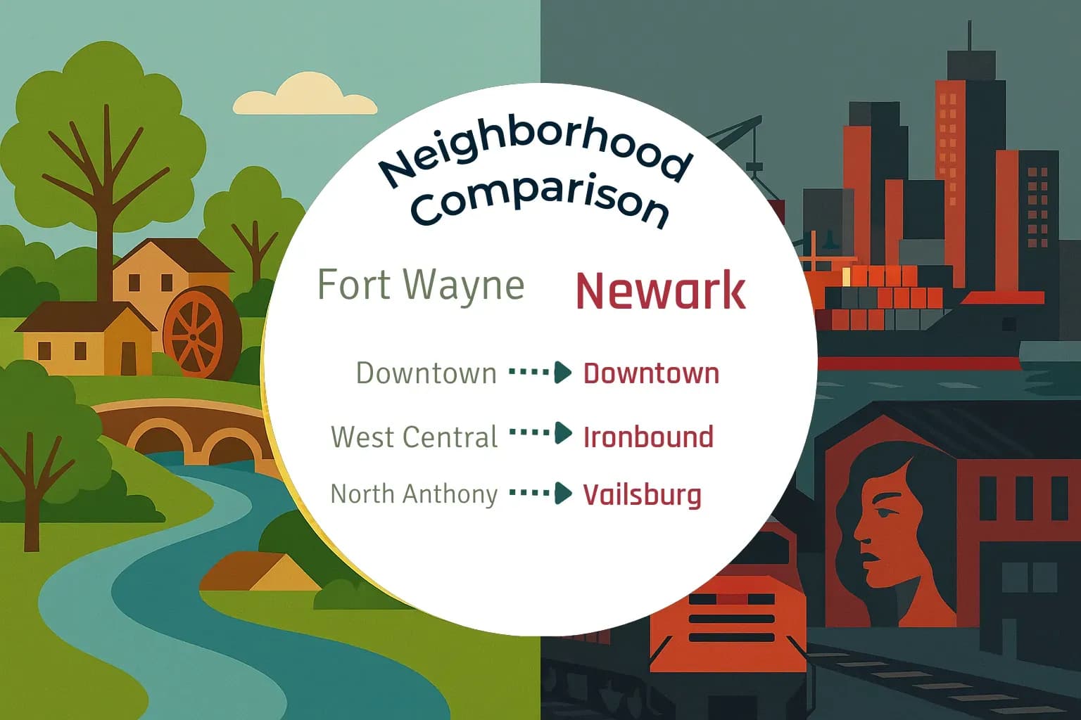 Fort Wayne vs Newark Neighborhood Comparison