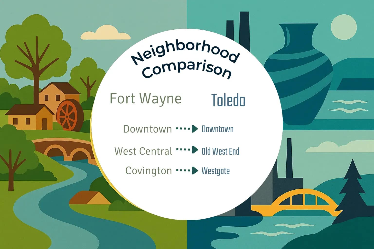 Fort Wayne vs Toledo Neighborhood Comparison