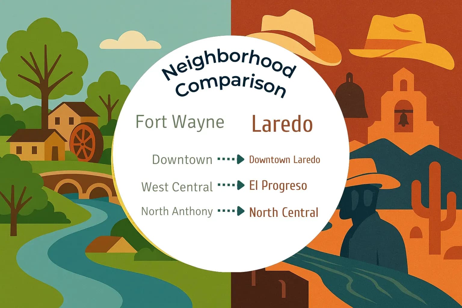 Fort Wayne vs Laredo Neighborhood Comparison