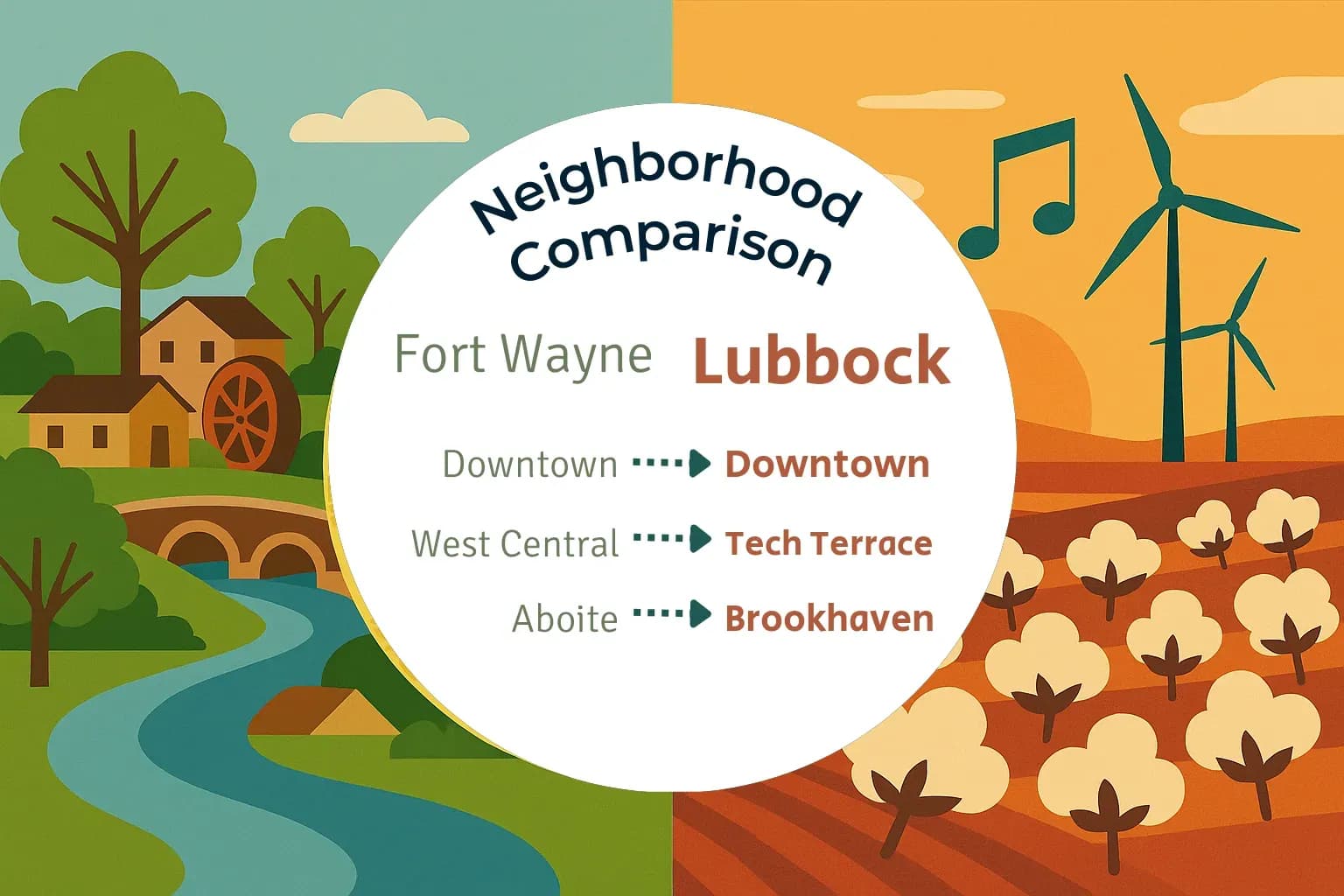 Fort Wayne vs Lubbock Neighborhood Comparison