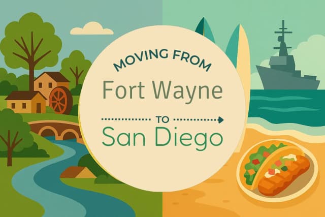 Moving from Fort Wayne to San Diego