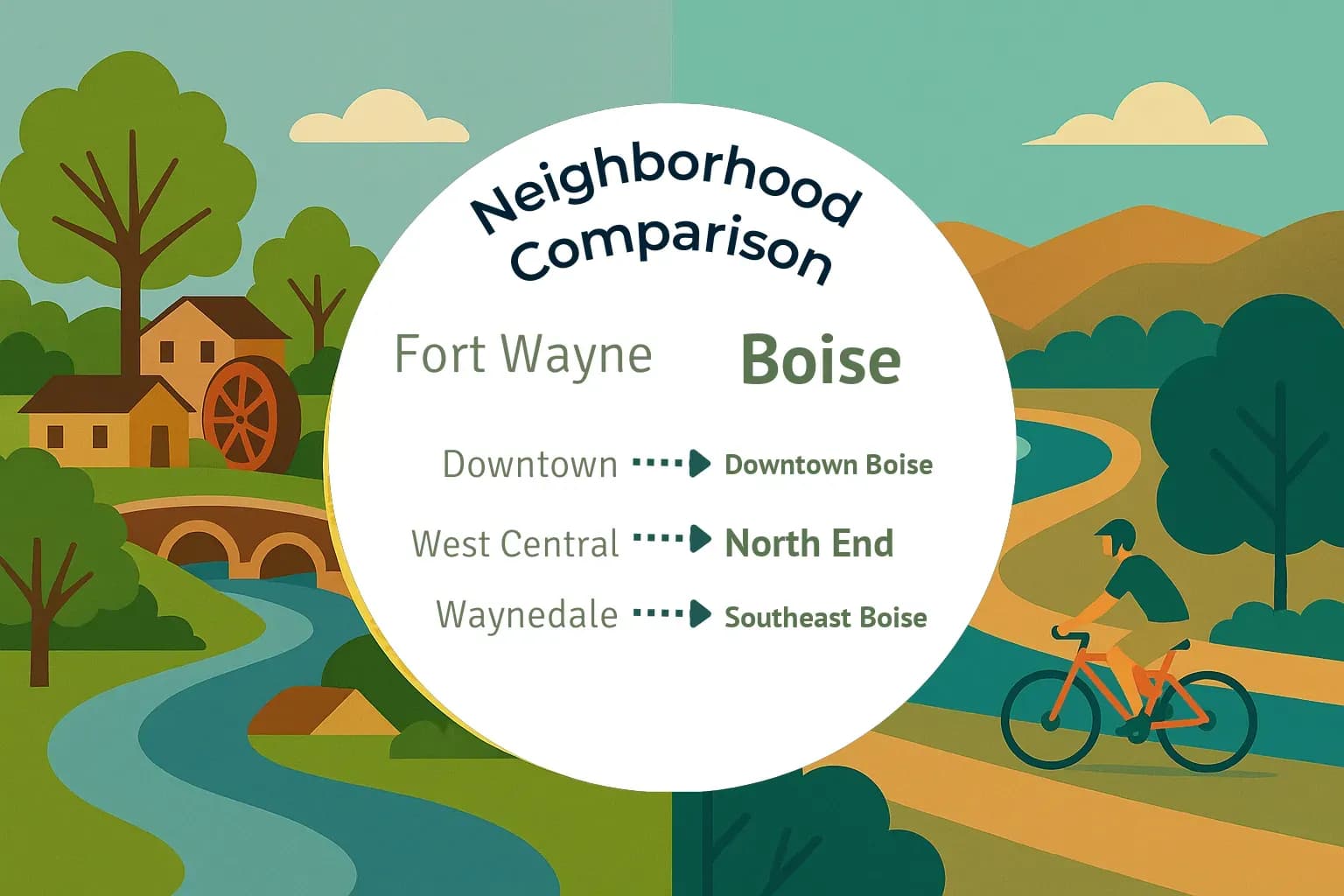 Fort Wayne vs Boise Neighborhood Comparison
