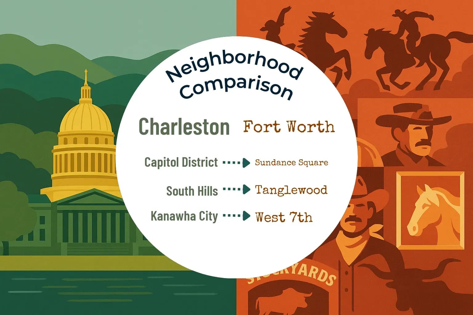 Charleston vs Fort Worth Neighborhood Comparison