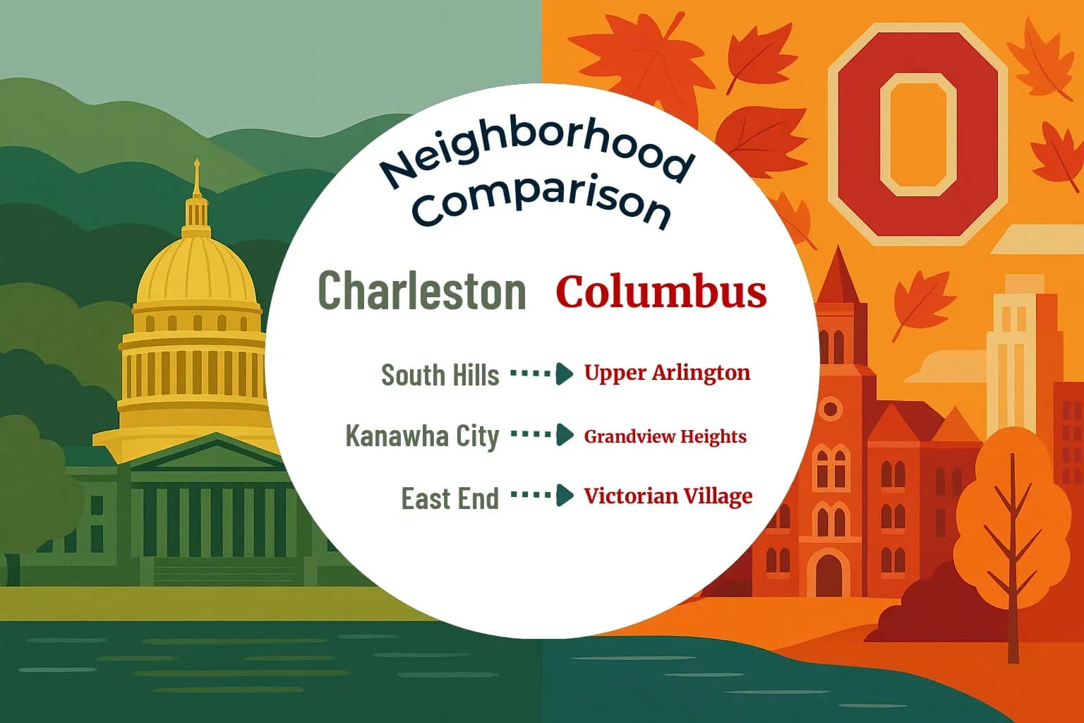 Charleston vs Columbus Neighborhood Comparison