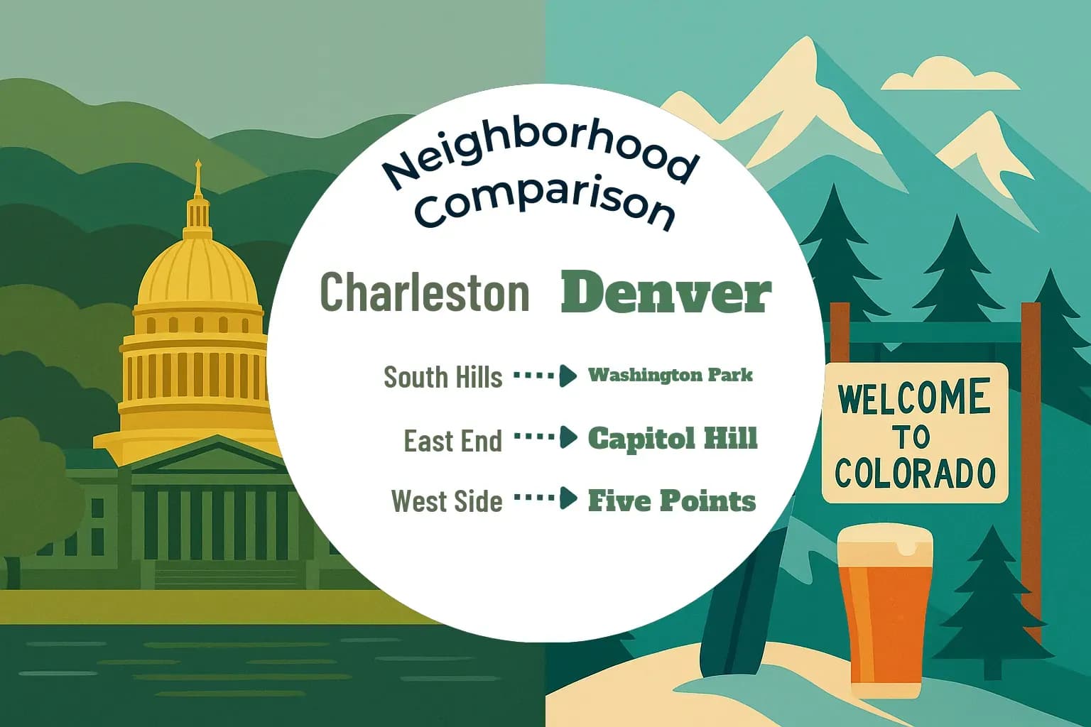 Charleston vs Denver Neighborhood Comparison