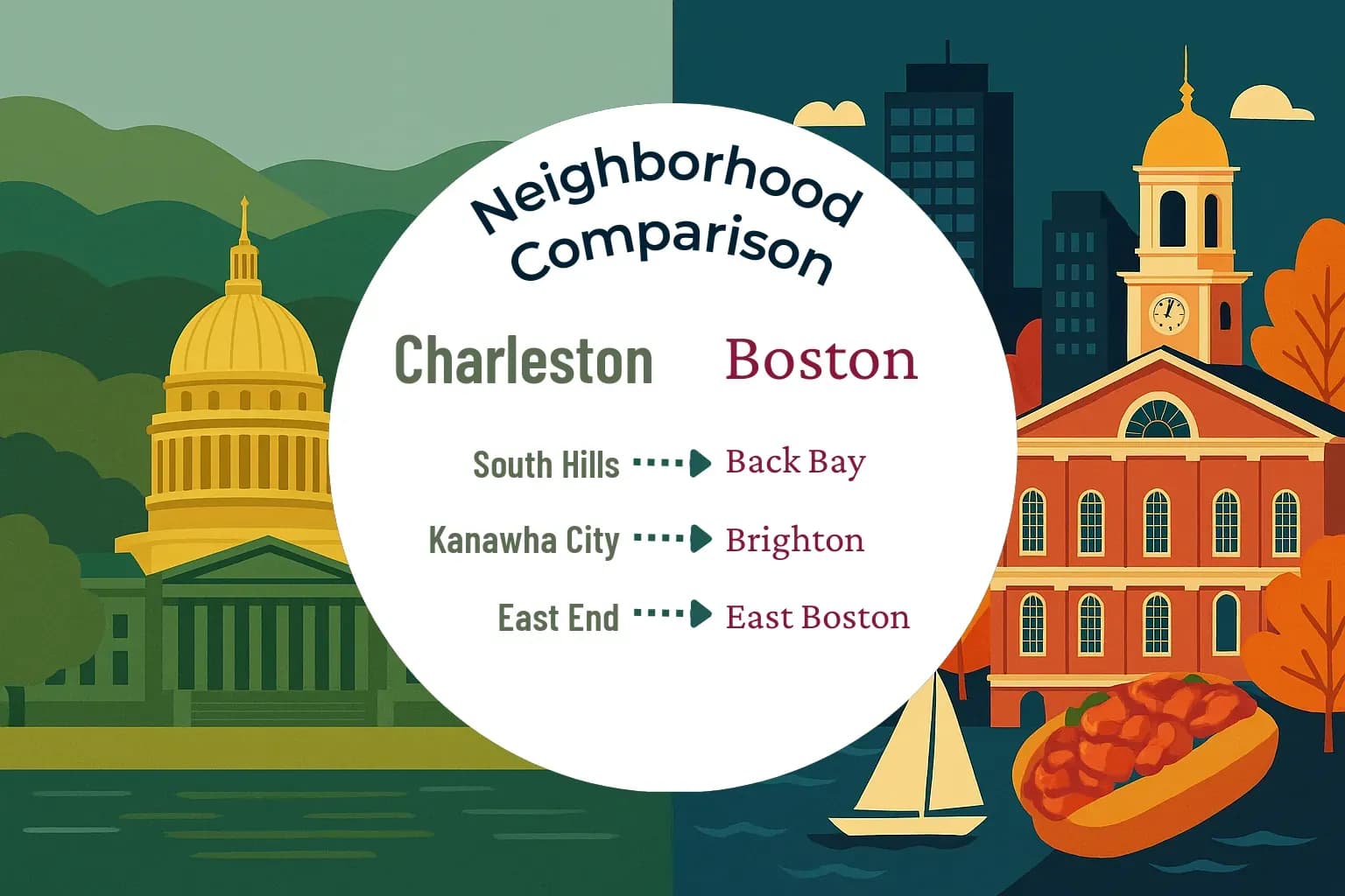 Charleston vs Boston Neighborhood Comparison