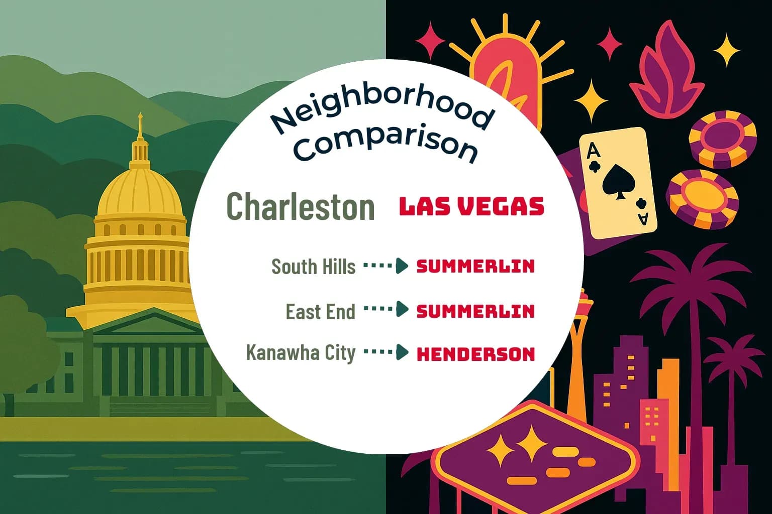 Charleston vs Las Vegas Neighborhood Comparison