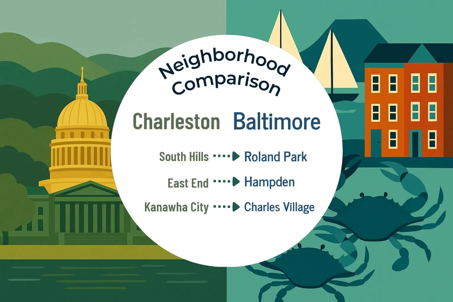 Charleston vs Baltimore Neighborhood Comparison
