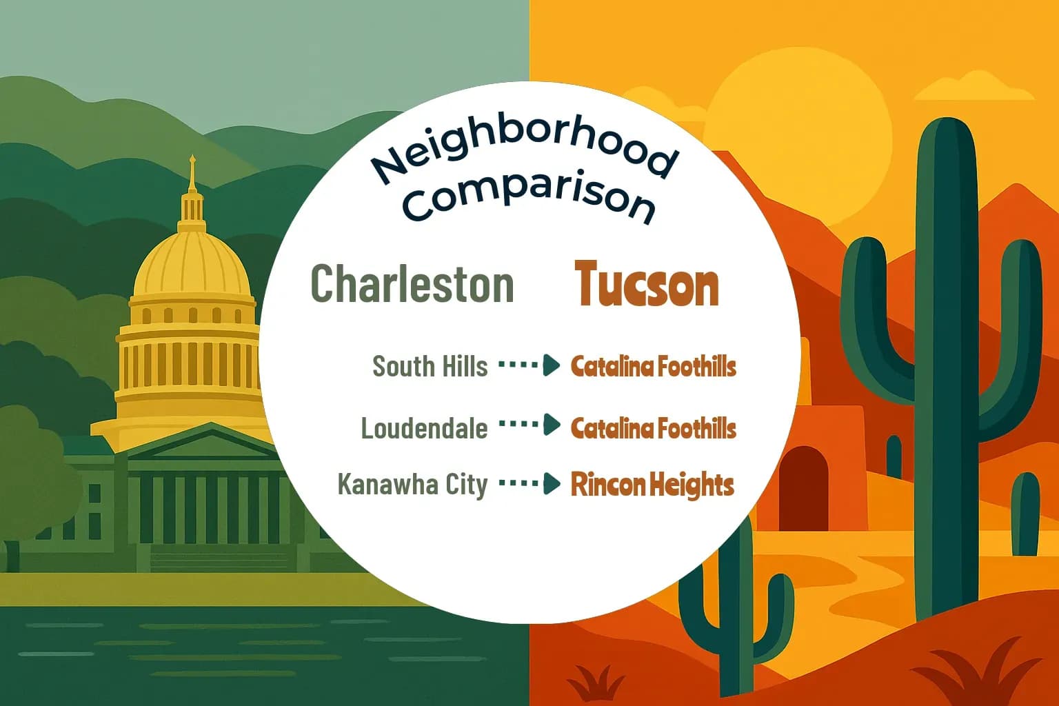 Charleston vs Tucson Neighborhood Comparison