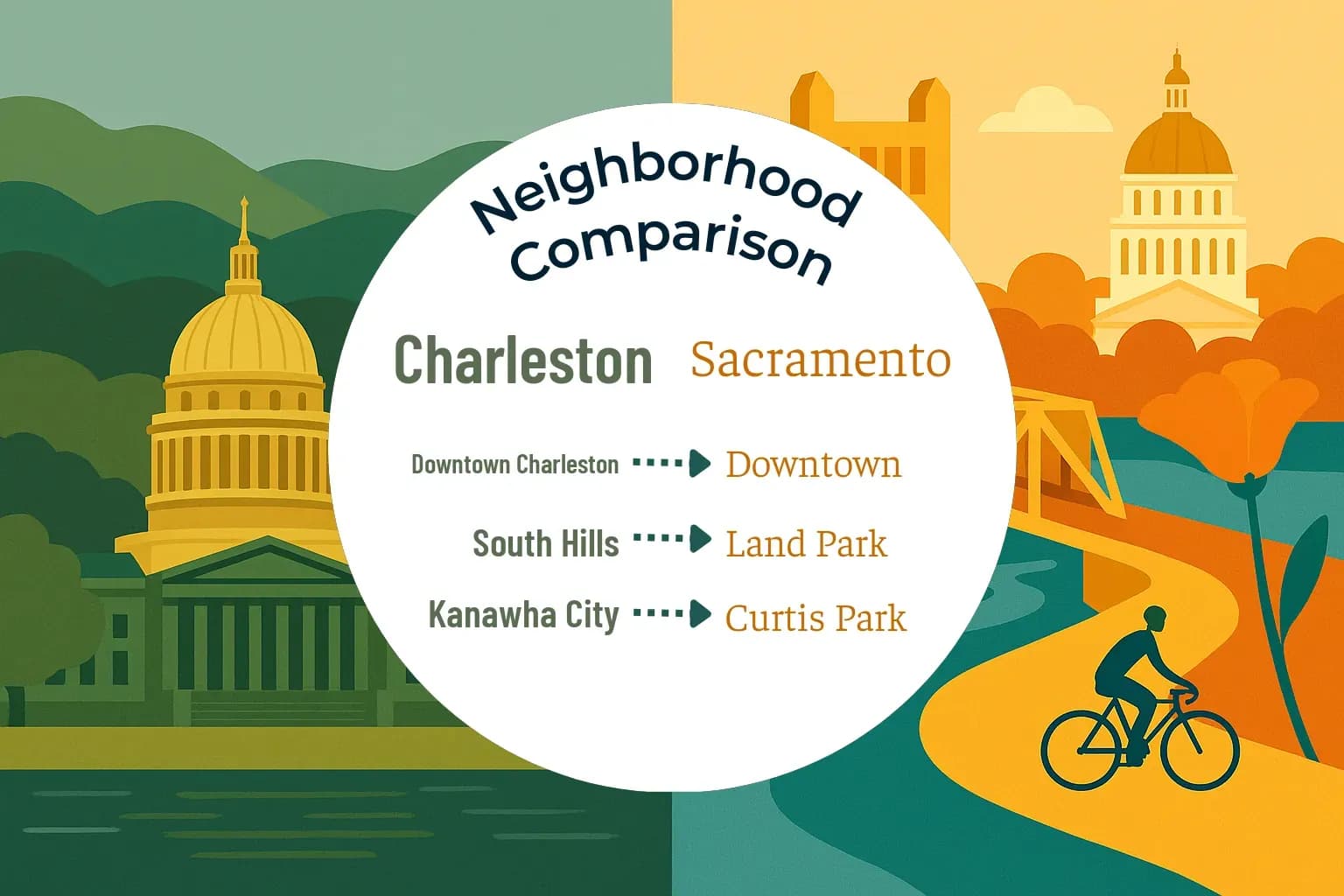 Charleston vs Sacramento Neighborhood Comparison