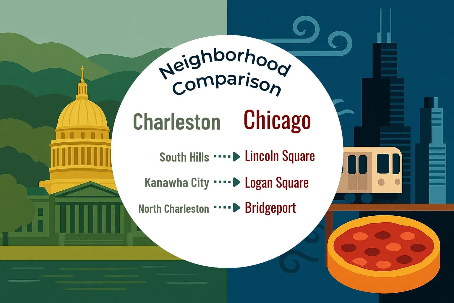 Charleston vs Chicago Neighborhood Comparison