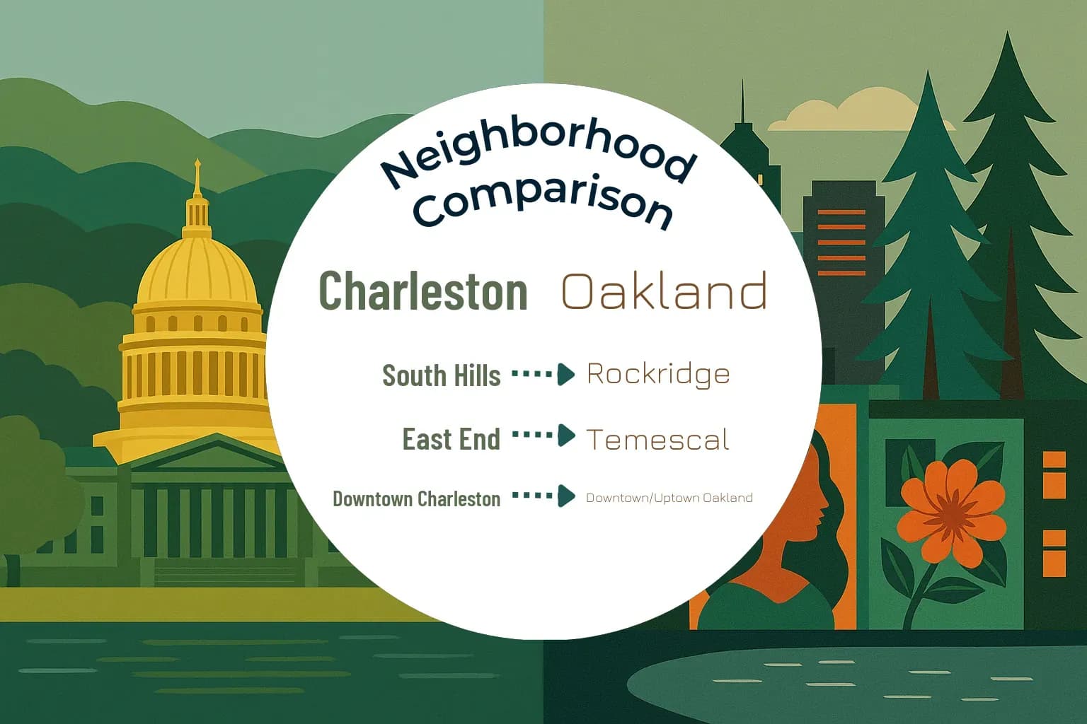 Charleston vs Oakland Neighborhood Comparison