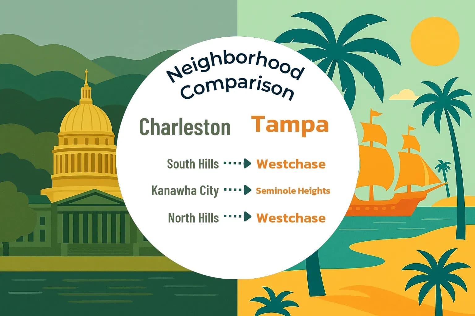 Charleston vs Tampa Neighborhood Comparison