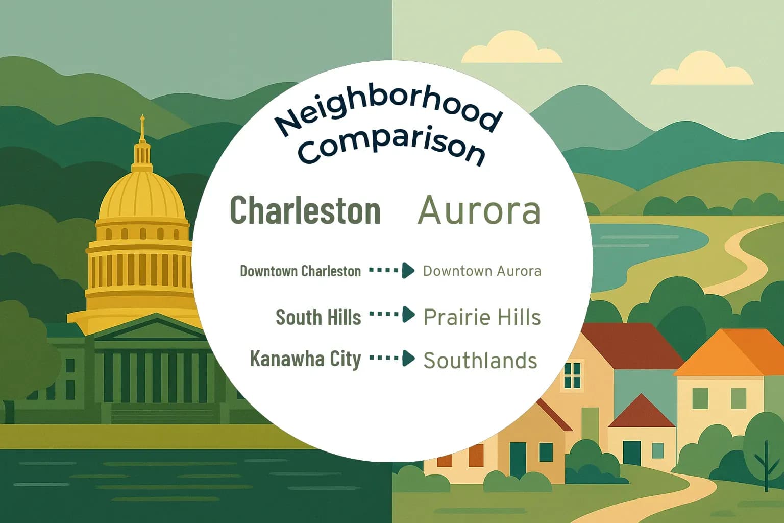Charleston vs Aurora Neighborhood Comparison
