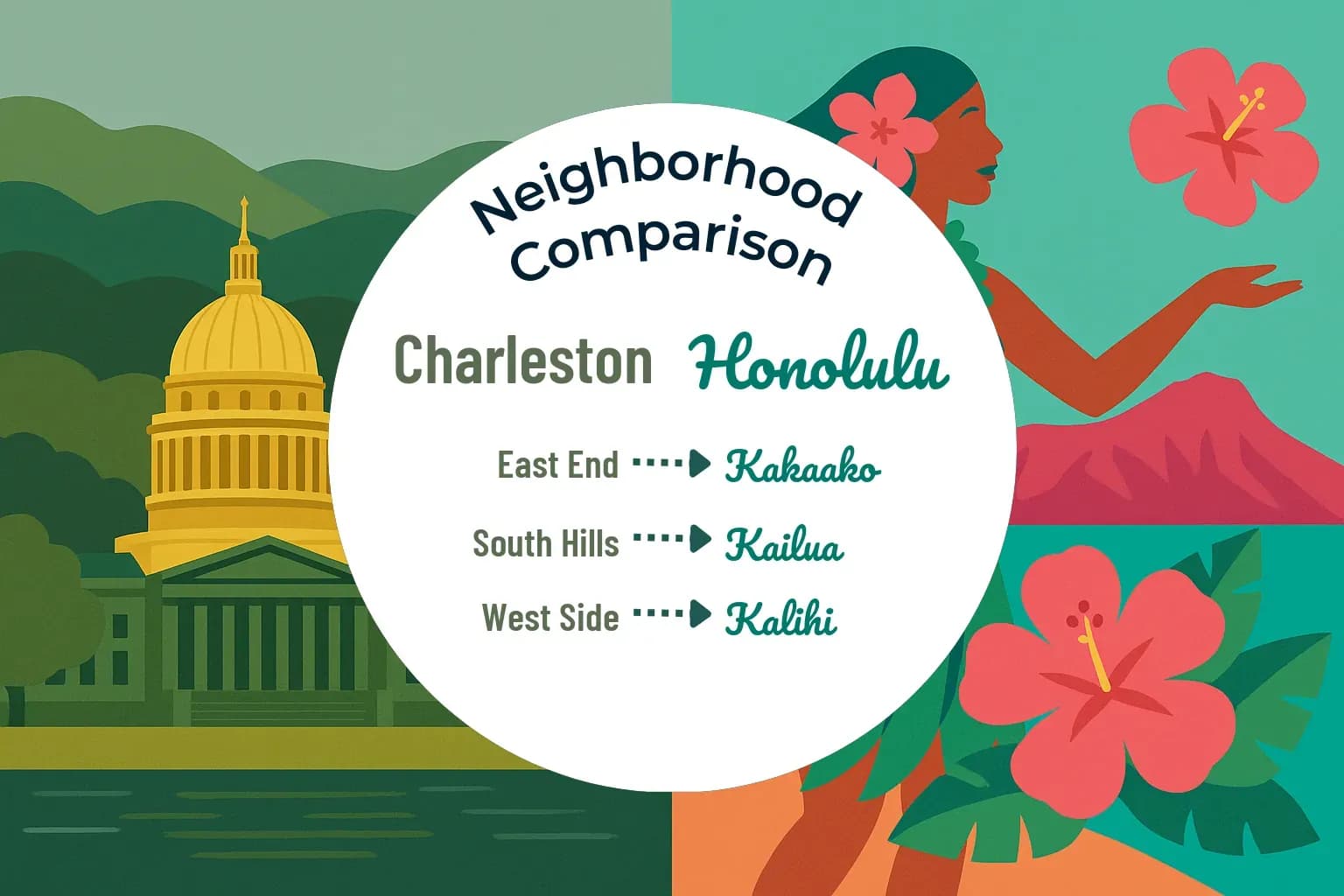 Charleston vs Honolulu Neighborhood Comparison