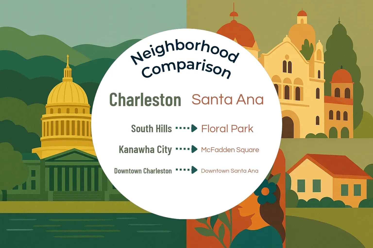 Charleston vs Santa Ana Neighborhood Comparison