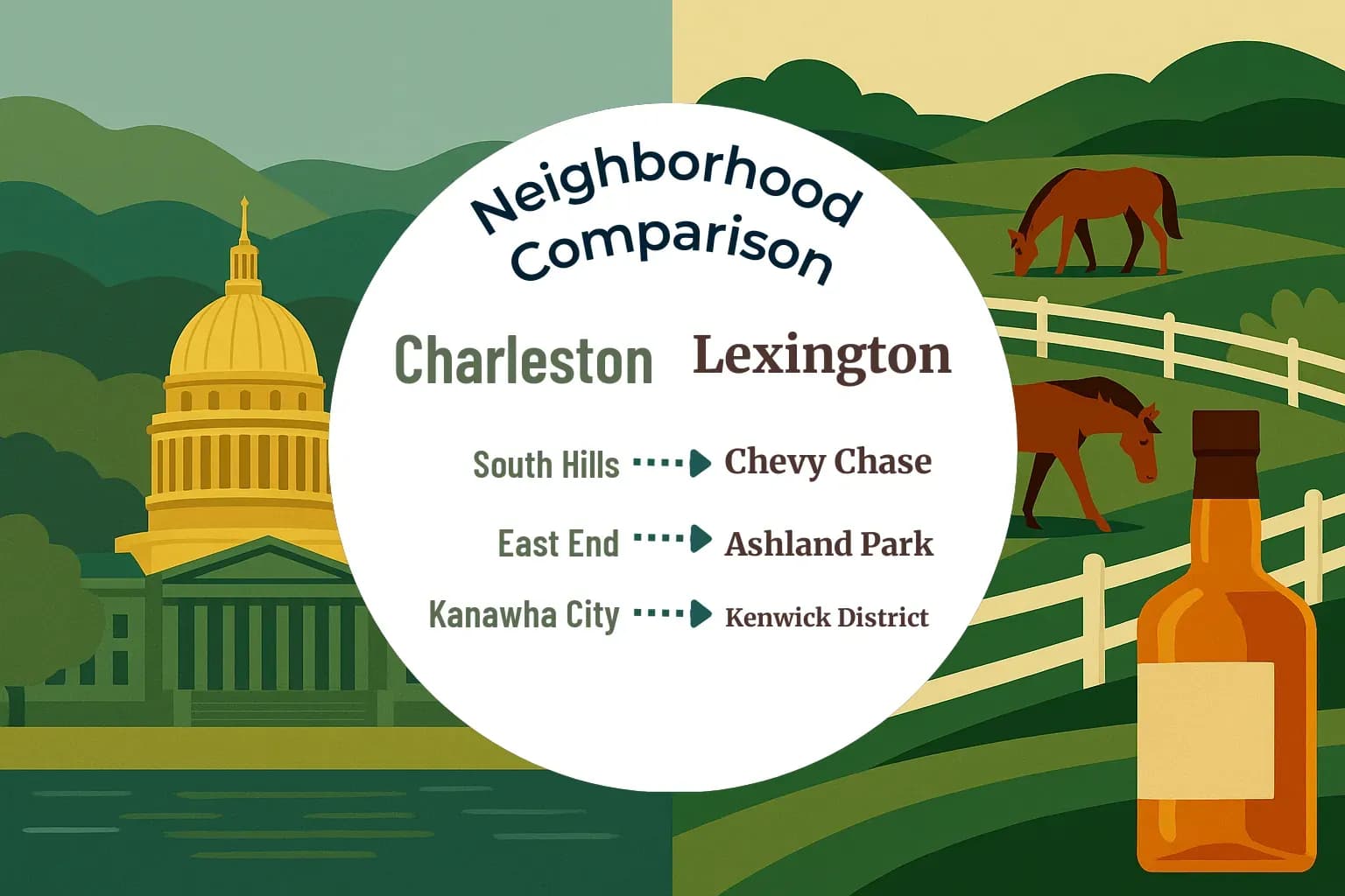 Charleston vs Lexington Neighborhood Comparison