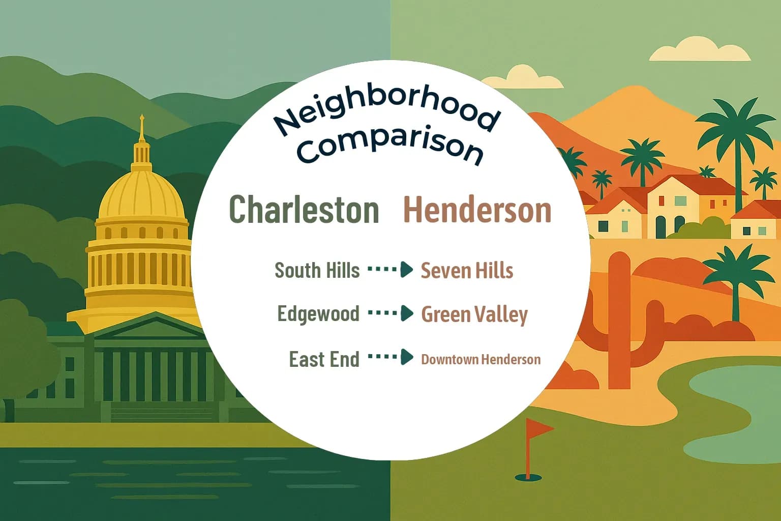Charleston vs Henderson Neighborhood Comparison