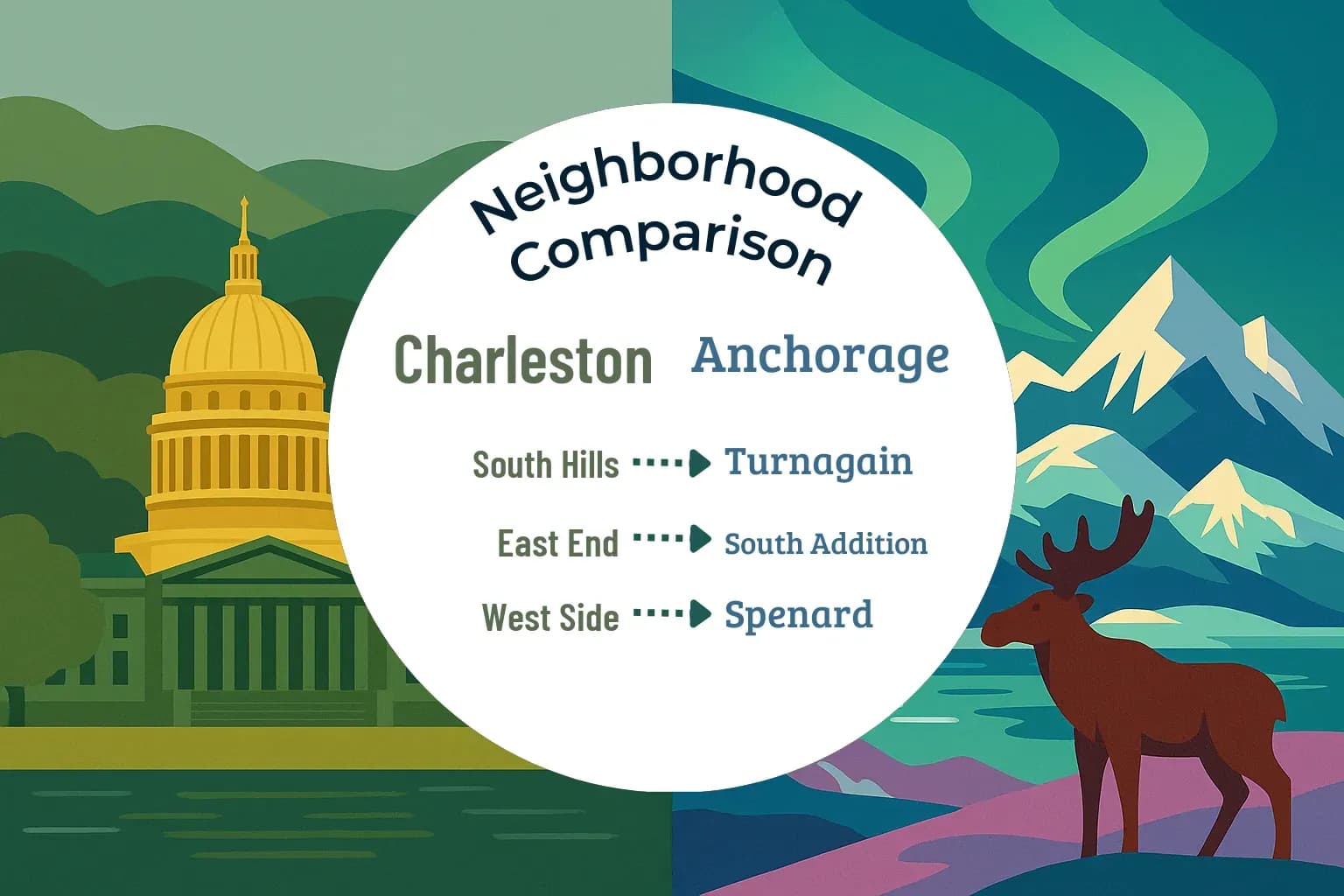 Charleston vs Anchorage Neighborhood Comparison