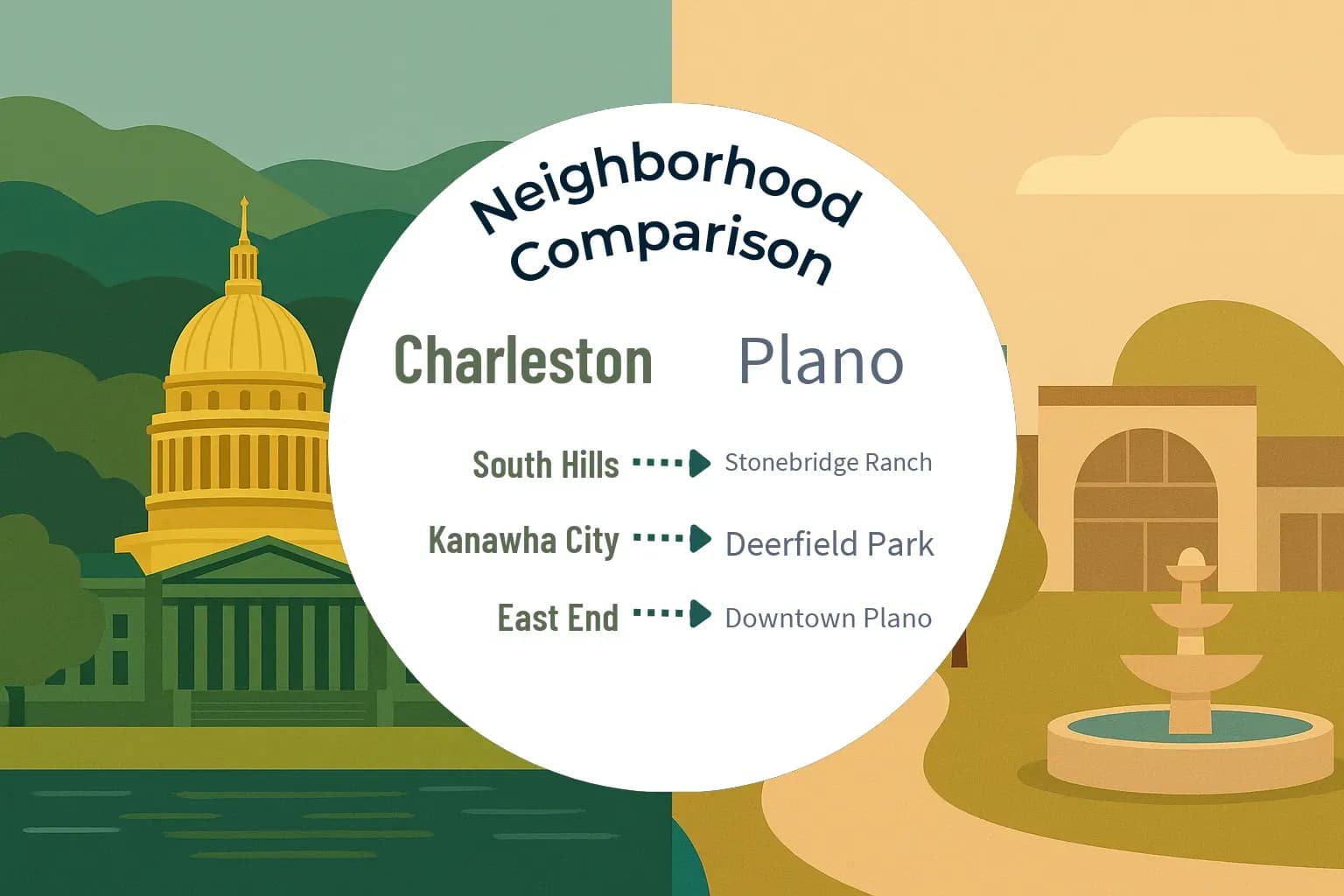 Charleston vs Plano Neighborhood Comparison