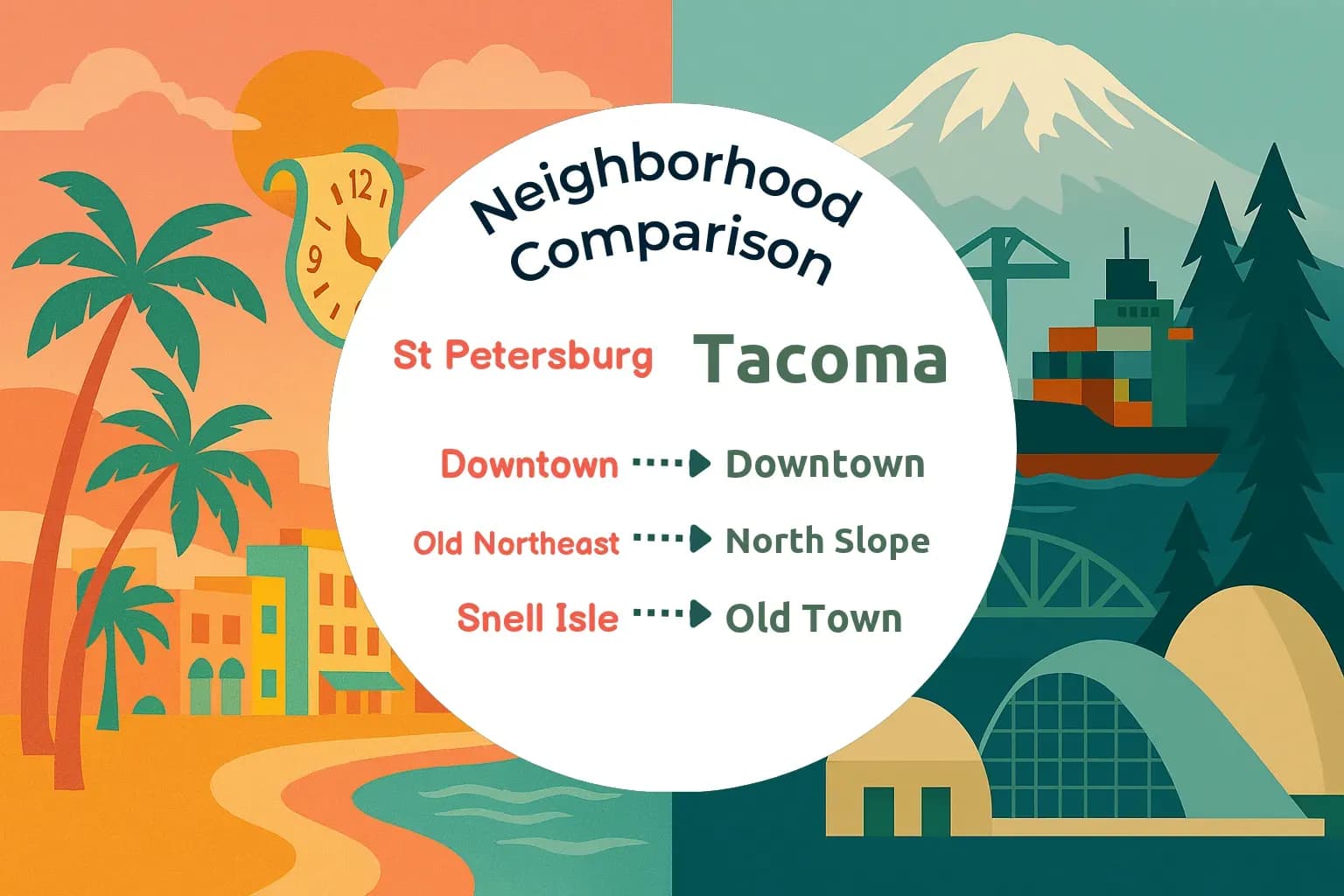 St. Petersburg vs Tacoma Neighborhood Comparison