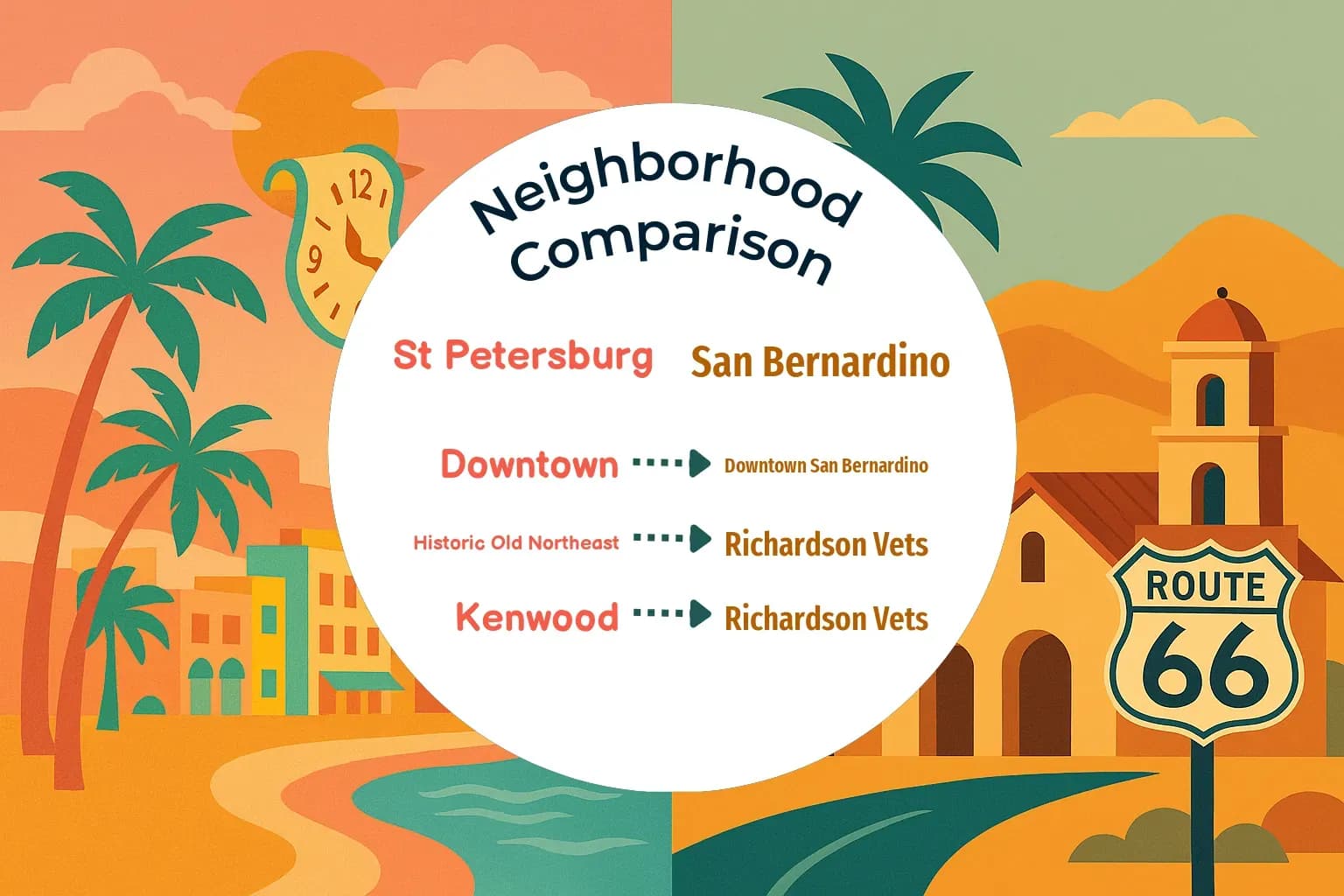 St. Petersburg vs San Bernardino Neighborhood Comparison