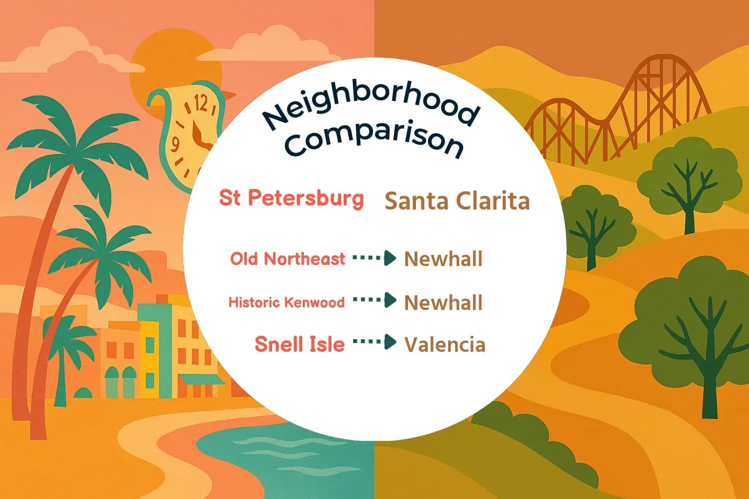 St. Petersburg vs Santa Clarita Neighborhood Comparison