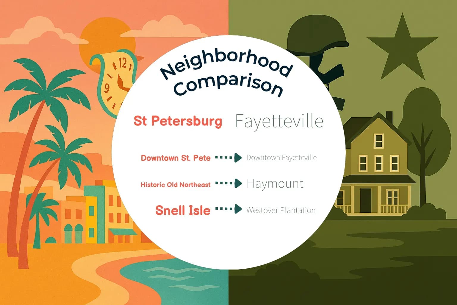 St. Petersburg vs Fayetteville Neighborhood Comparison