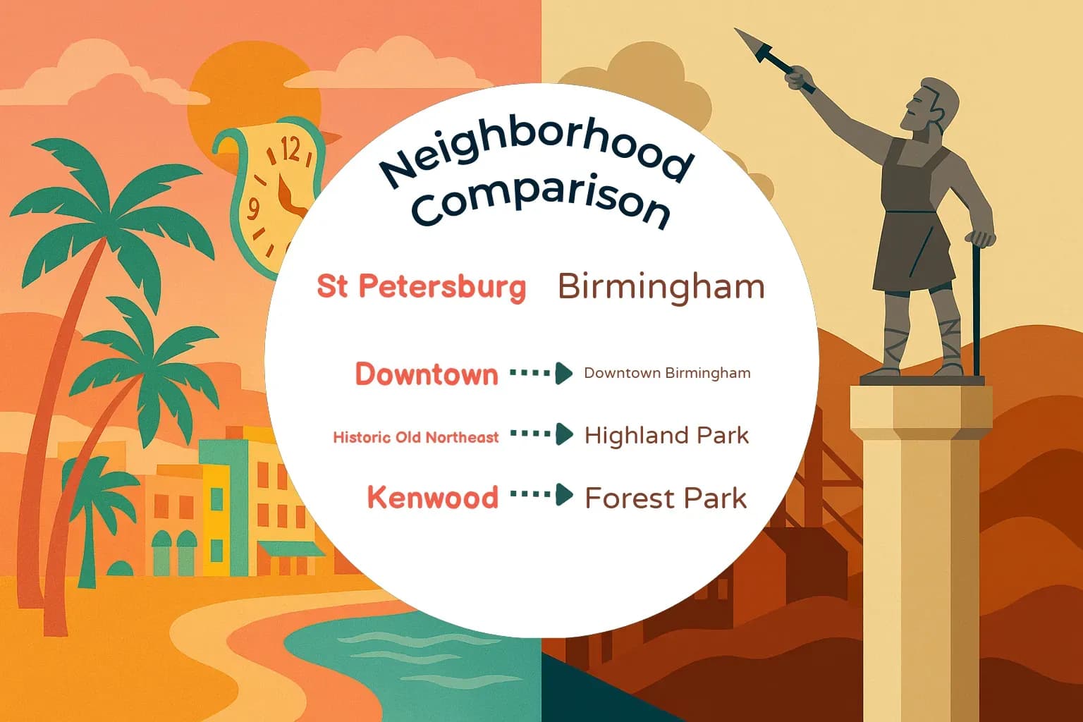 St. Petersburg vs Birmingham Neighborhood Comparison