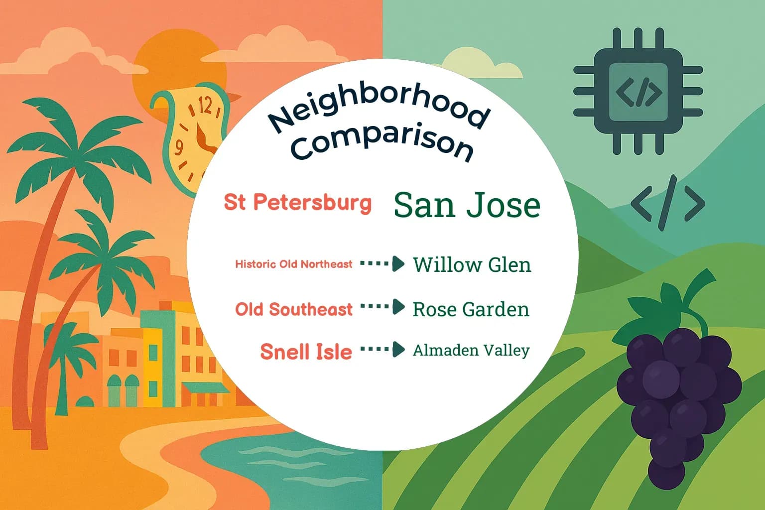 St. Petersburg vs San Jose Neighborhood Comparison