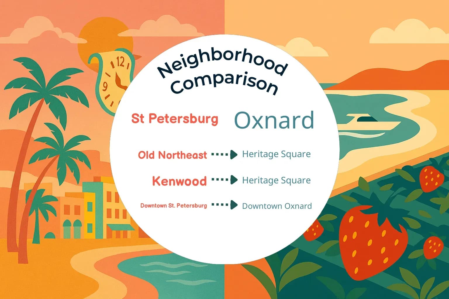 St. Petersburg vs Oxnard Neighborhood Comparison